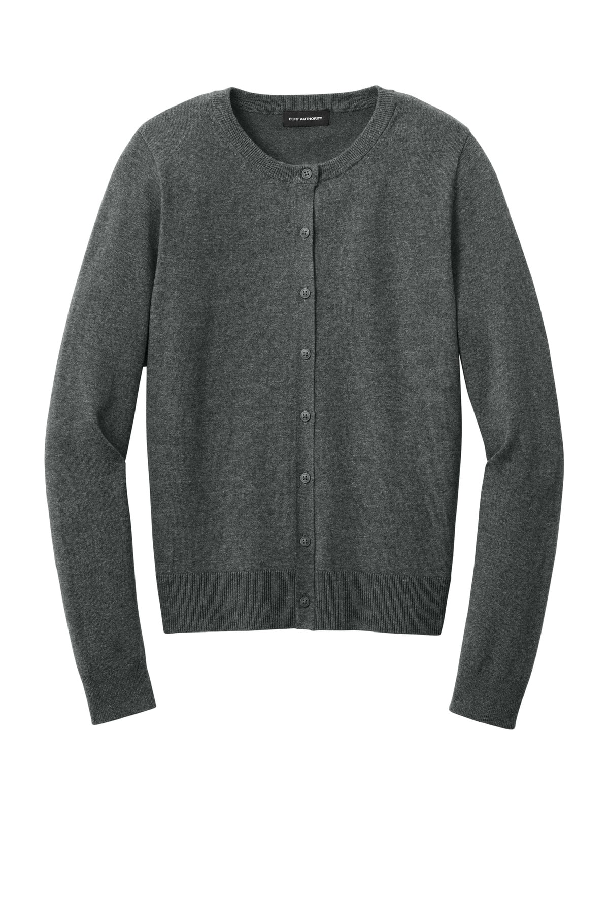 Port Authority® Women's Easy Care Crewneck Cardigan Sweater LSW2870